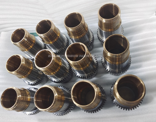 Nuclei di stampo per filettatura in ottone / M2 stampati a iniezione multi-cavità CNC con smusso