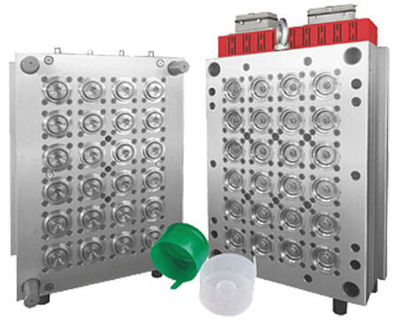 Stampo di iniezione con tappo a piegatura multi-cavità per chiusure di bottiglie di plastica