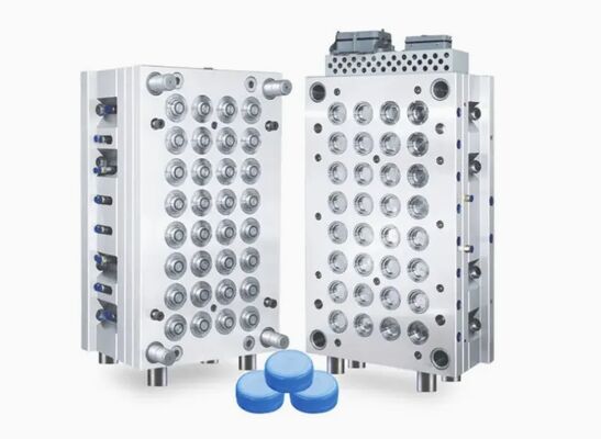 Stampo di iniezione per tappi a multiple cavità per la produzione di tappi per bottiglie di plastica